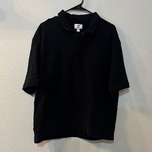 Mode of One  Black Polo Short Sleeve Shirt
